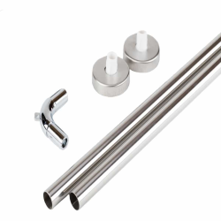 BARRA CURVA CORTINA 19MM 80X80 CM C/CODO