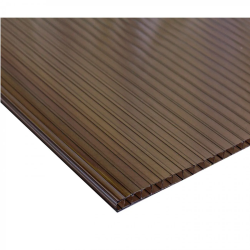 POLICARBONATO ALVEOLAR BRONCE 1,05 X 2,90 MTS x 4MM 