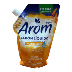 JABON LIQUIDO AROM 750 ML AVENA Y ALMENDRAS