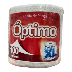 TOALLA PAPEL OPTIMO XL 100 MTS (ROJO)