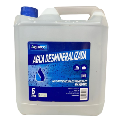 AGUA DESMINERALIZADA AGUACOL 5 LT