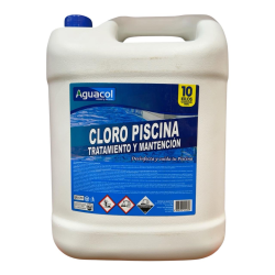 CLORO LÍQUIDO PISCINAS 10 LTS 