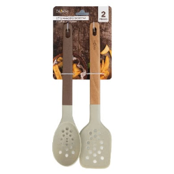 SET 2 ESPUMADORES MANGO MADERA 