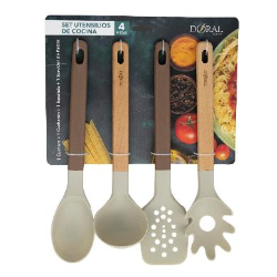 SET UTENSILIO DE COCINA 4 PIEZAS (SUC4PCCES)
